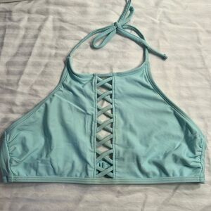 Victoria’s Secret Criss Cross Halter Bathing-suit Top Sz S